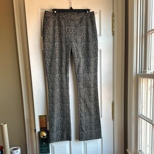 Gray Patterned Pants